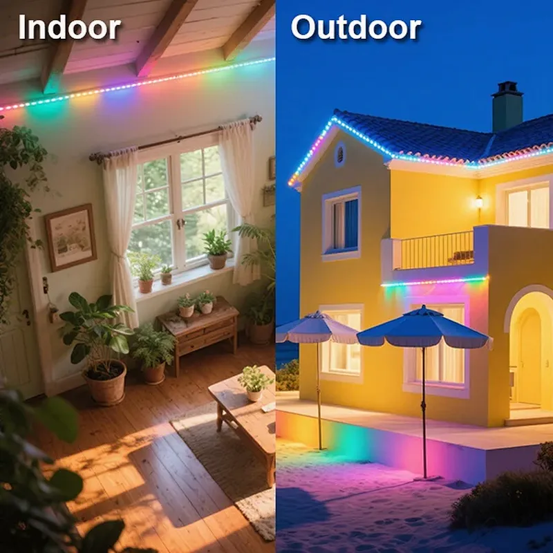 Customizable DIY Waterproof Smart RGB LED Strip Lights